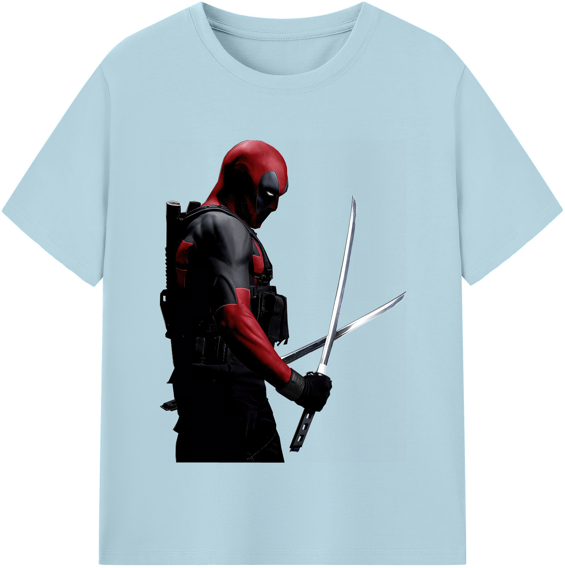 （画像用） Deadpool デッドプール 綿100％半袖Tシャツ（フロントプリント）